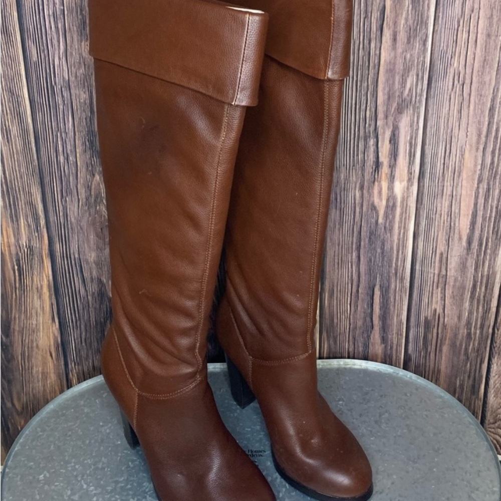 Colin Stuart Rich Brown Heeled Boots